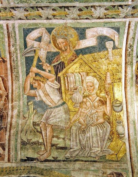 Adam og Evas første arbejde, 1490 af Janez Kastav