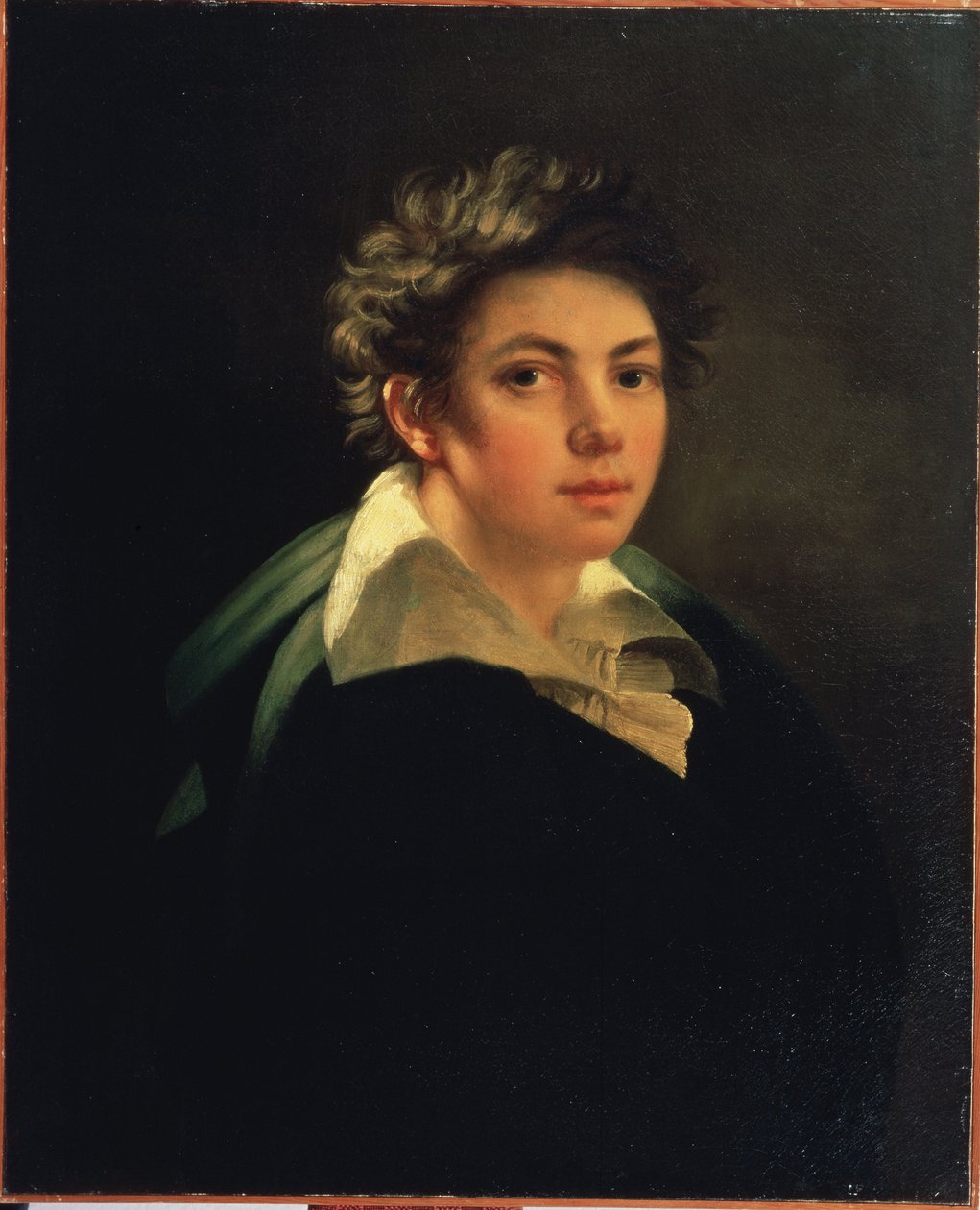 "Selvportræt"-maleri af Janos Rombauer (1782-1849) 1813 State A. Pushkin Museum of Fine Arts, Moskva af Janos Rombauer