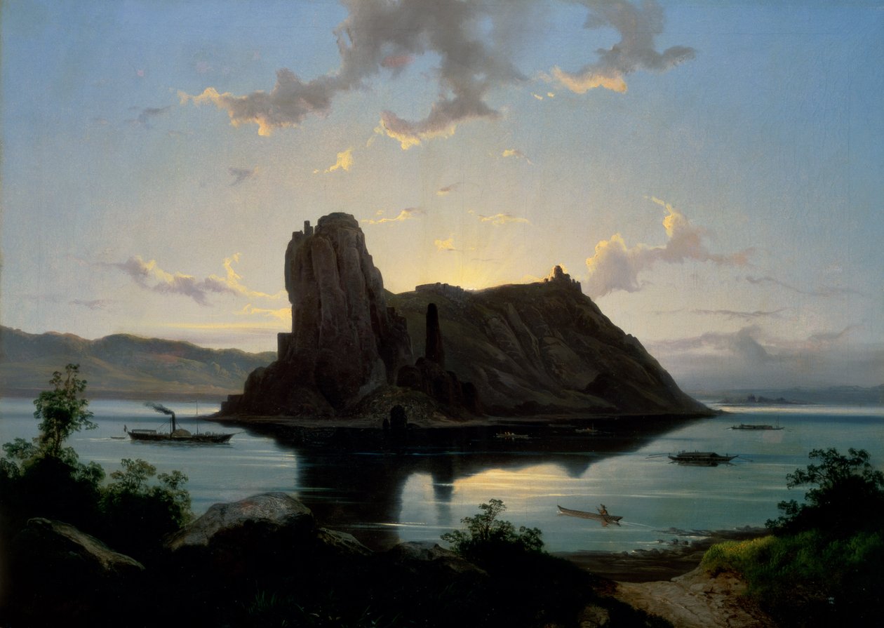 Slottet i Deveny, Ungarn af Janos Hofbauer