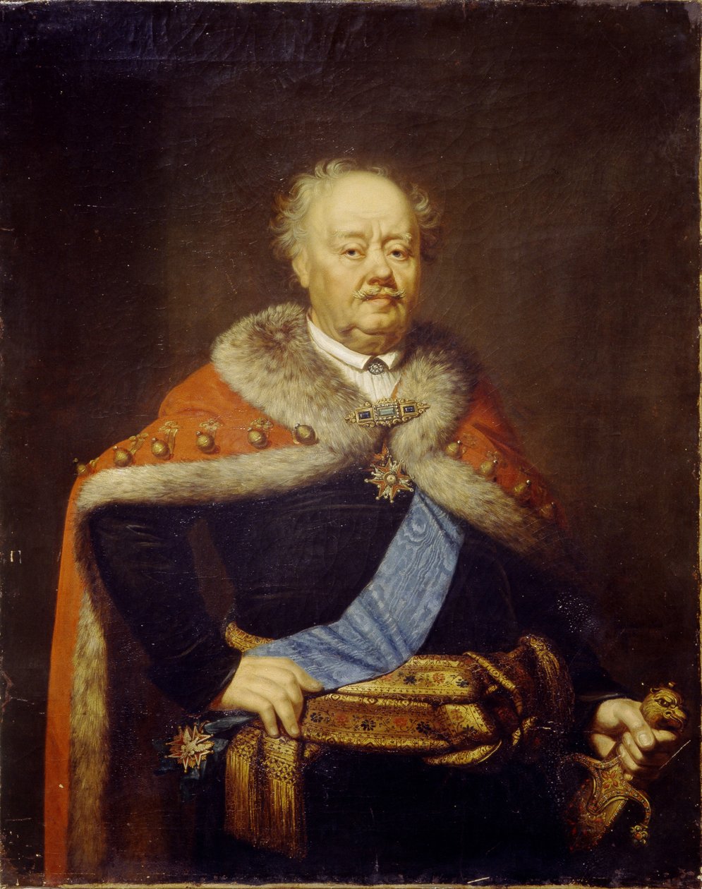Portræt af grev Franciszek Ksawery Branicki 1730-1819, 1818 af Janos Rombauer