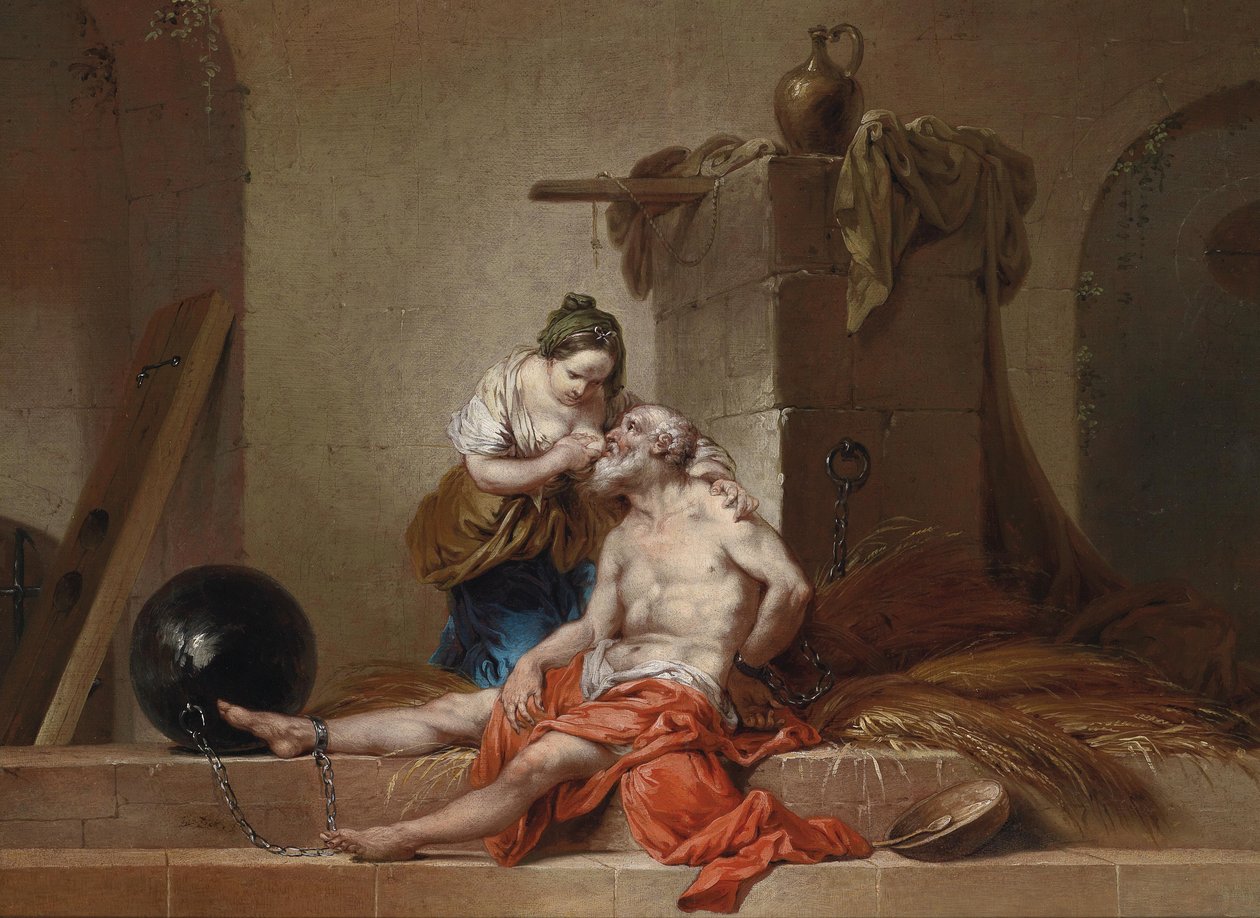 Caritas Romana af Januarius Zick