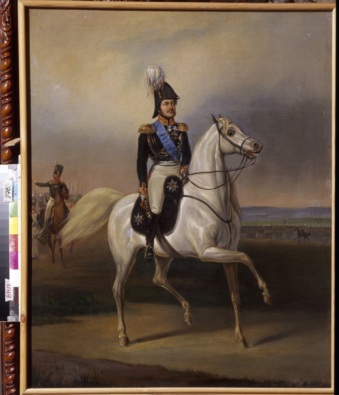 Ivan Fyodorovich Paskevich (1782-1856), greve af Erivan, vicekonge af Polen. (Ivan Fyodorovich Paskevich, greve af Erivan, vicekonge i kongeriget Polen). Maleri af January (Janvier) Suchodolski (1797-1875), olie på lærred, ca. 1830. Polsk kunst, ca. af January Suchodolski