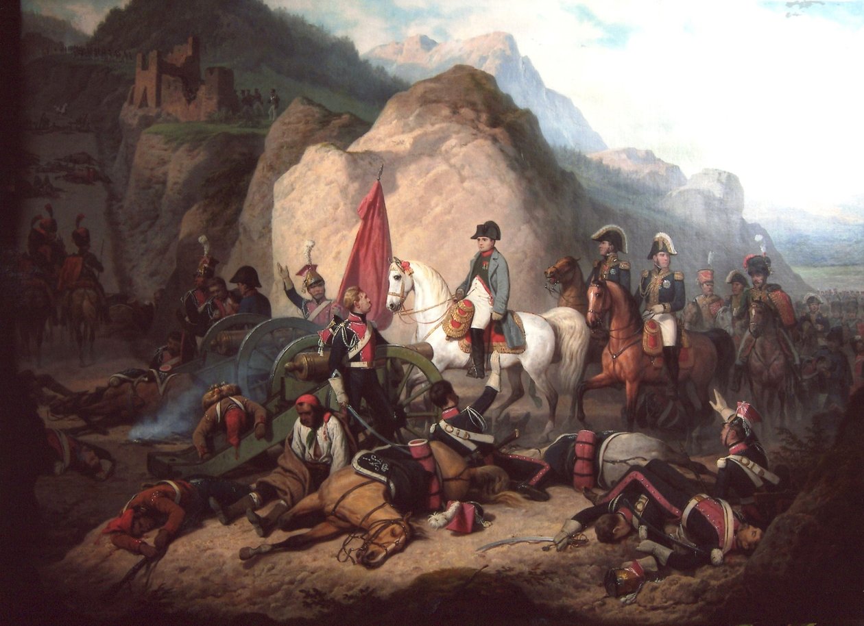 Napoleon i Somosierra-kløften af January Suchodolski