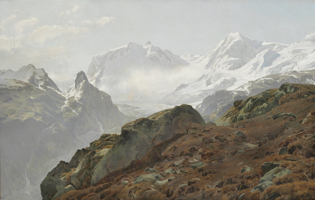 Monte Rosa. Morgen i de høje alper af Janus La Cour