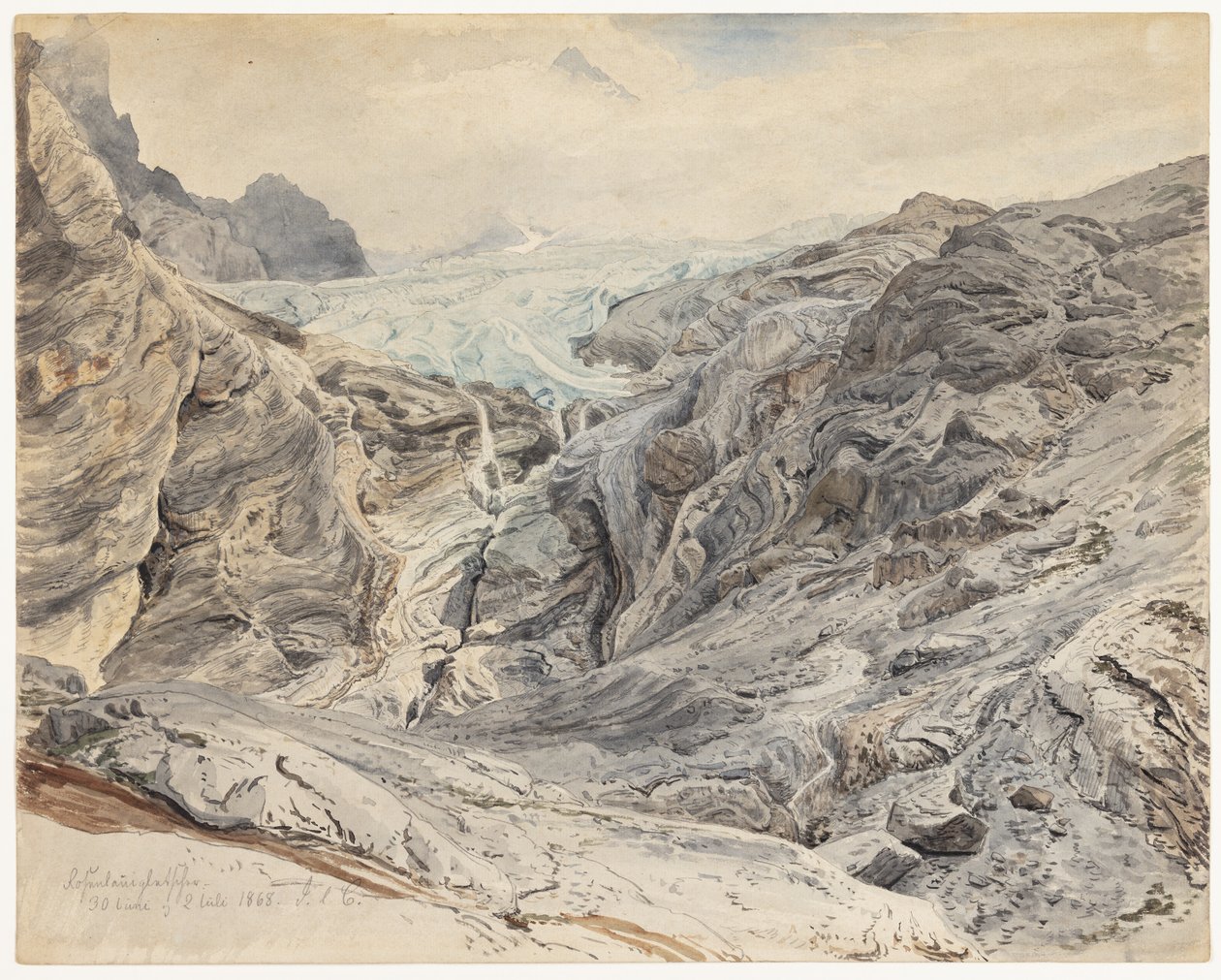 Rosenlaui Gletscher af Janus La Cour