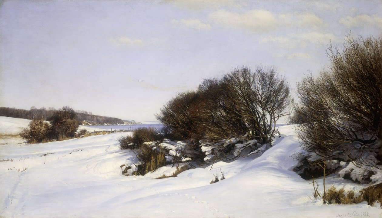 Vinter nær havet, 1888 af Janus La Cour