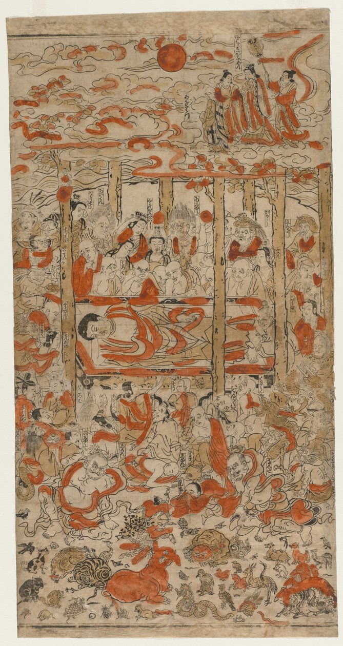 Buddhas Parinirvana af Japan, Edo period