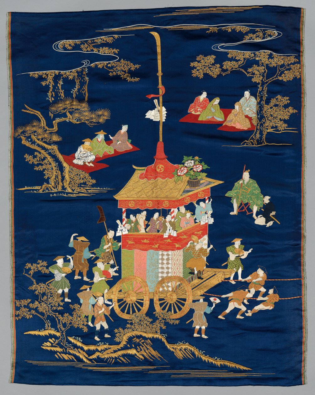 Broderet Fukusa af Japan, late 19th early 20th century