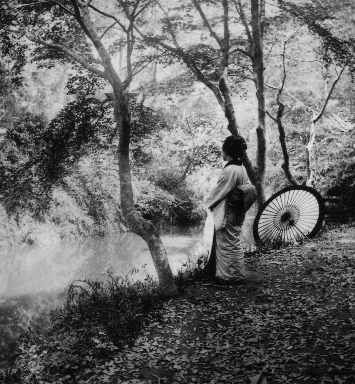 Efterår i Japan, ca. 1900 (albummefoto) af Japanese Photographer