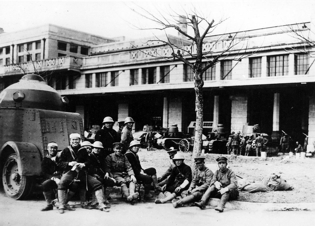 Japanske soldater og kampvogne i Kina, ca.1920-40 af Japanese Photographer