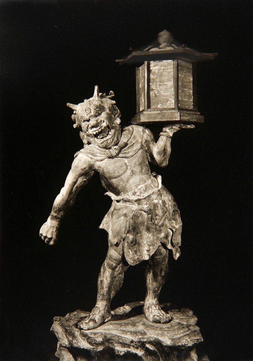 Tentoki, Ken d 1215, Air ry Kamakura Perio d, Powder cloth hand MP, Nara, Japan, 1950 af Japanese Photographer
