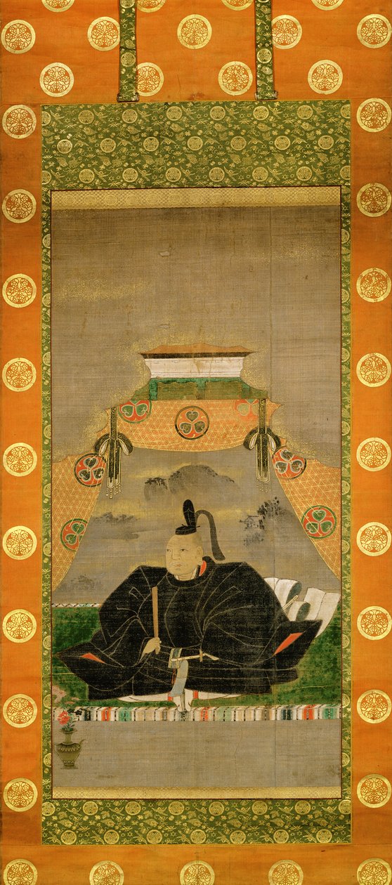 Po RT kommer fra Ieyasu Tokugawa (1543-1616), Japan sleep, 17th line slang ry af Japanese School