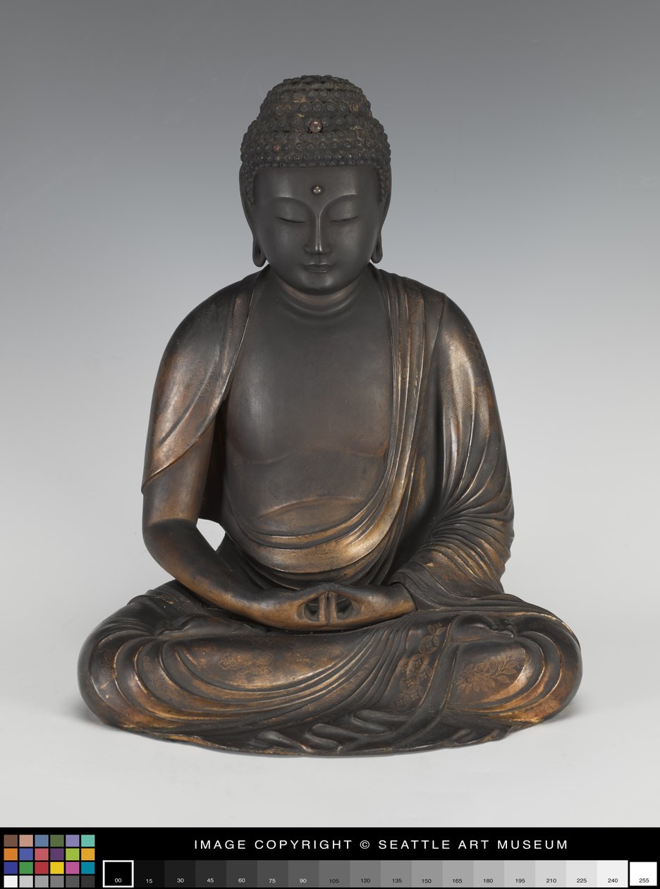 Amida Buddha på en Lotus Piedestal af Japanese School