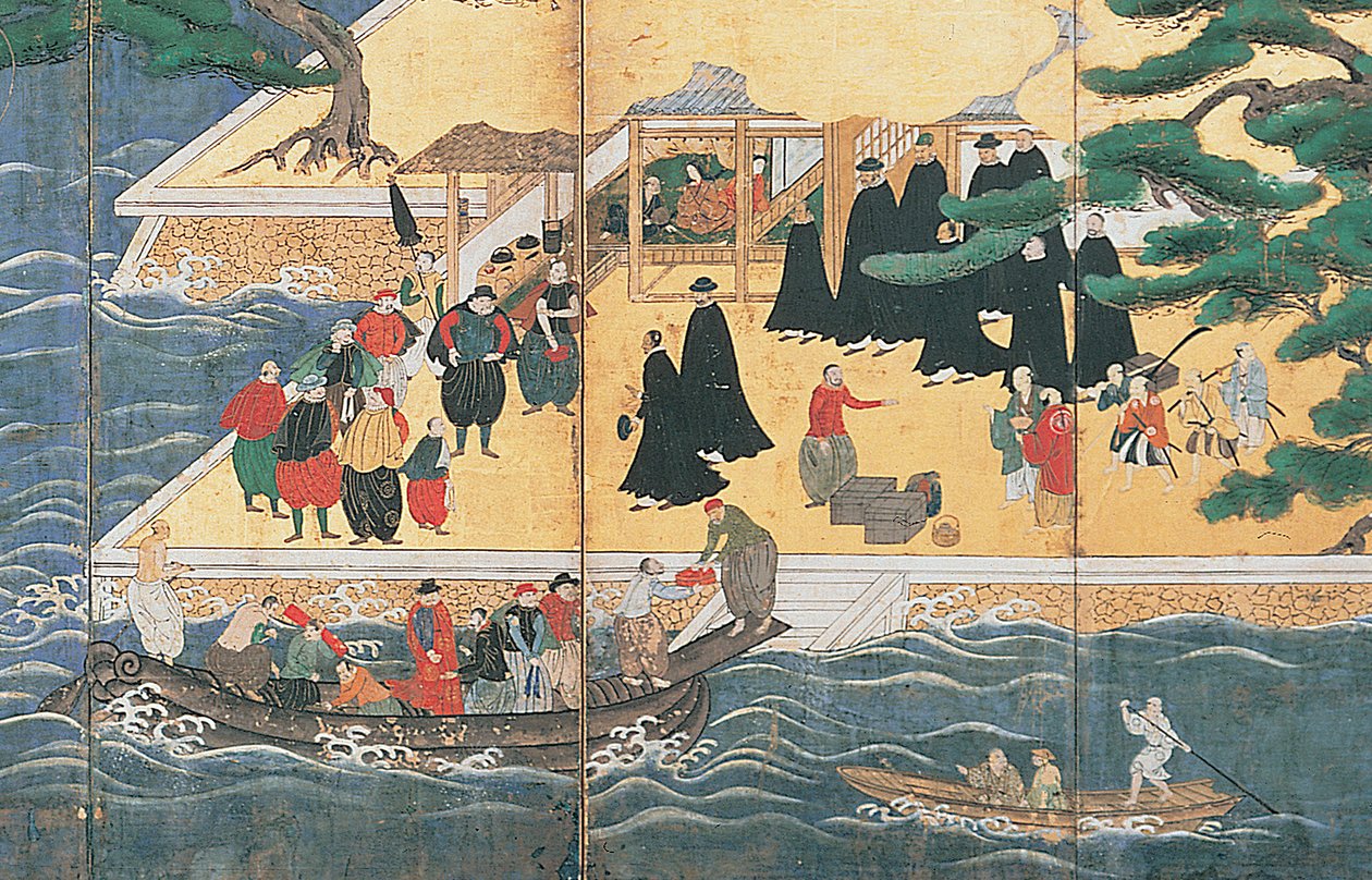 Sydbarbarernes ankomst af Japanese School