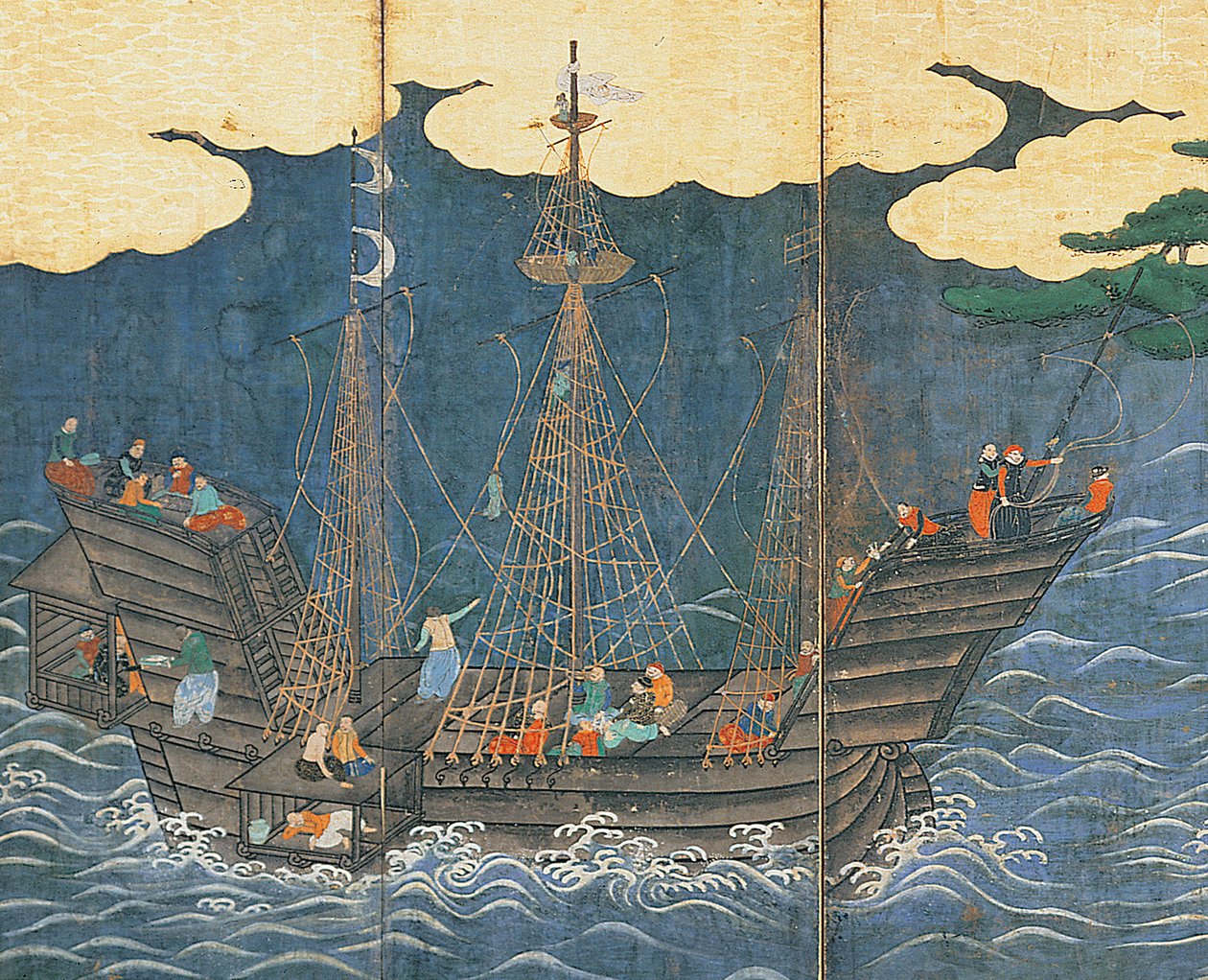 Sydbarbarernes ankomst af Japanese School