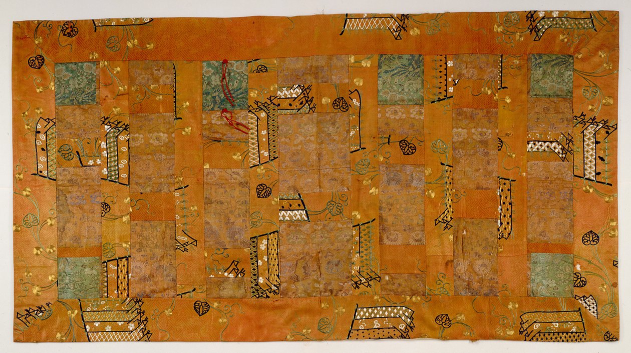 Buddhistisk præsts kappe (Noh-E Kesa, 7 Jo) (foto) af Japanese School