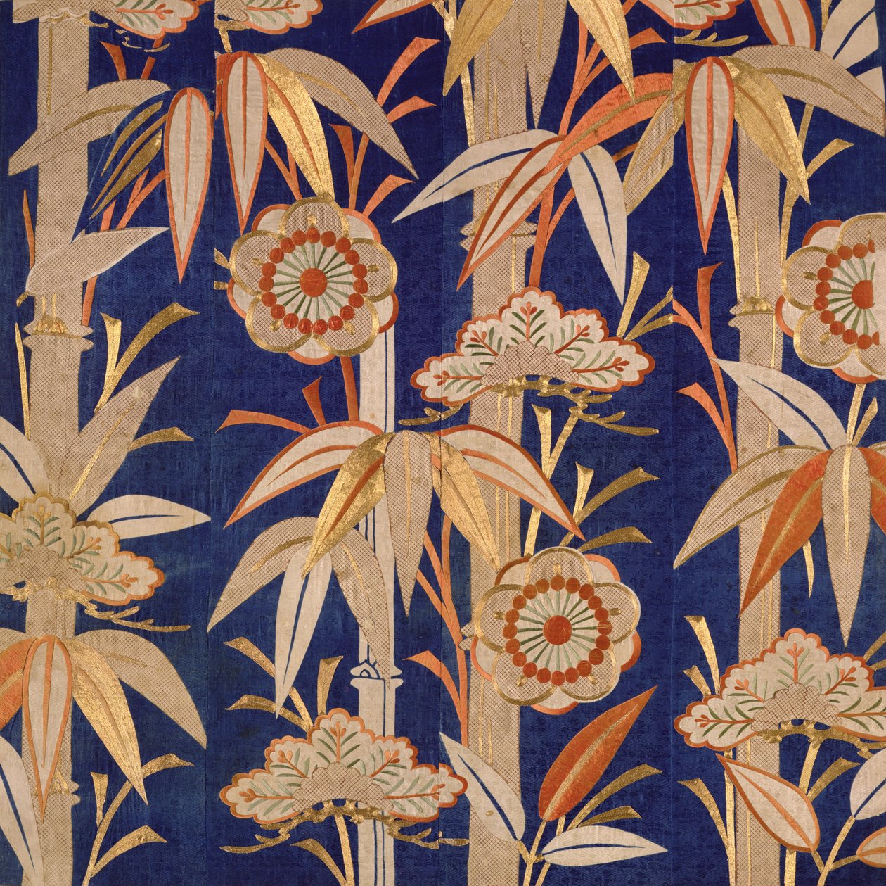 Buddhistisk tempelalterklæde, Edo-perioden (1600-1868) 1805 (silke) af Japanese School