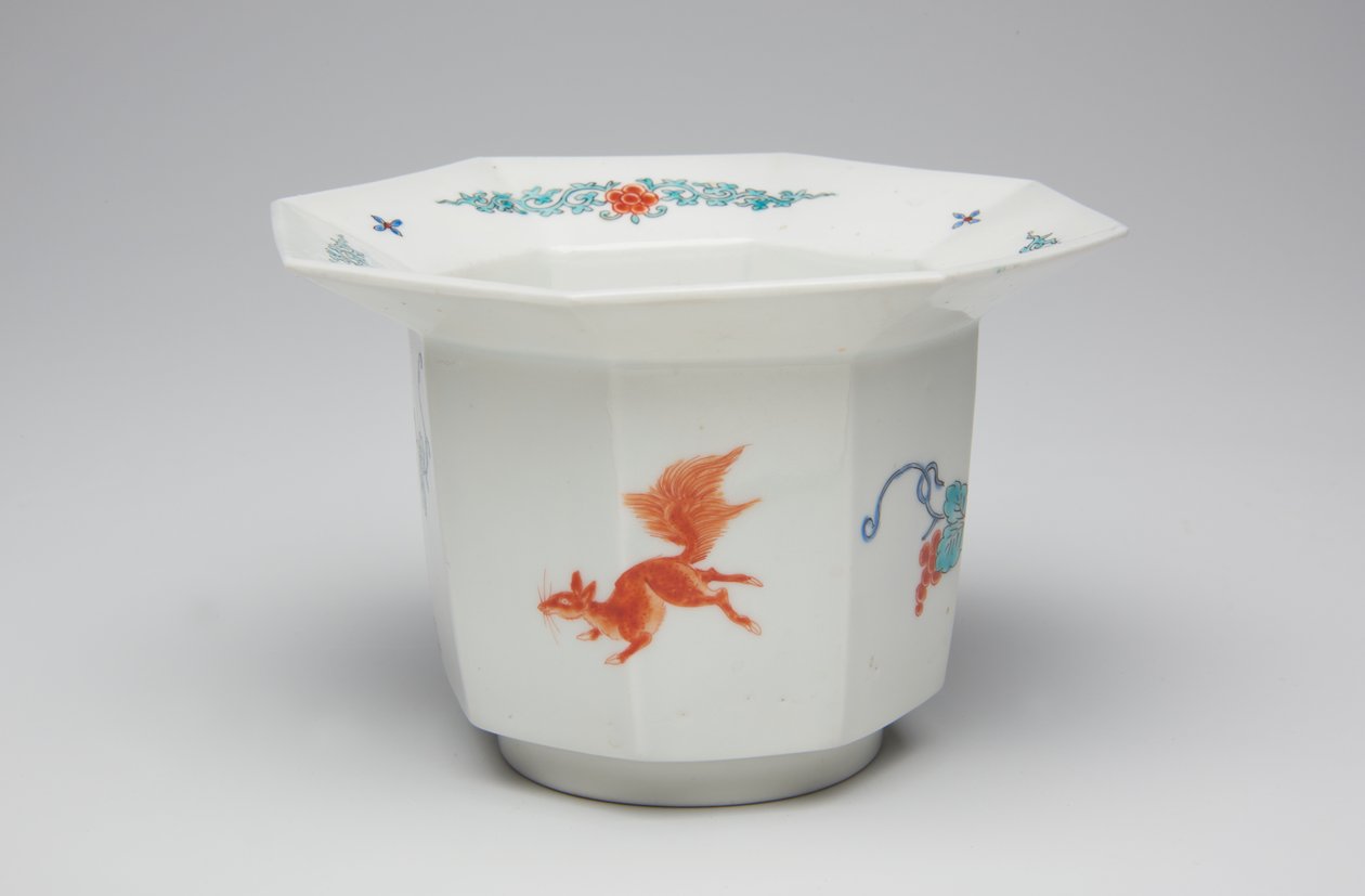 Kop, slutningen af det 17.-begyndelsen af det 18. århundrede (Kakiemon, porcelæn med overglasur emalje) af Japanese School