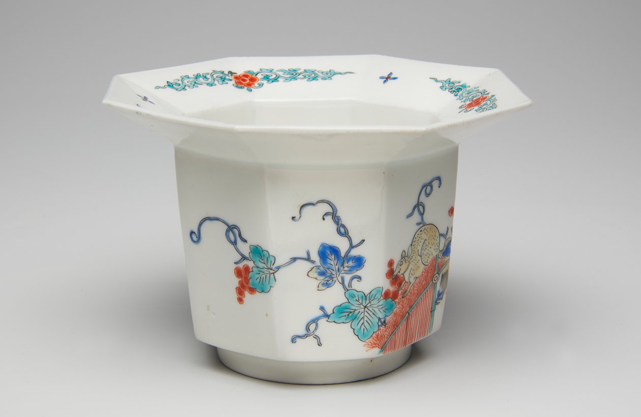 Cup, slutningen af 17.-tidligt fra det 18. århundrede (Kakiemon, porcelæn med overglaze emalje) af Japanese School