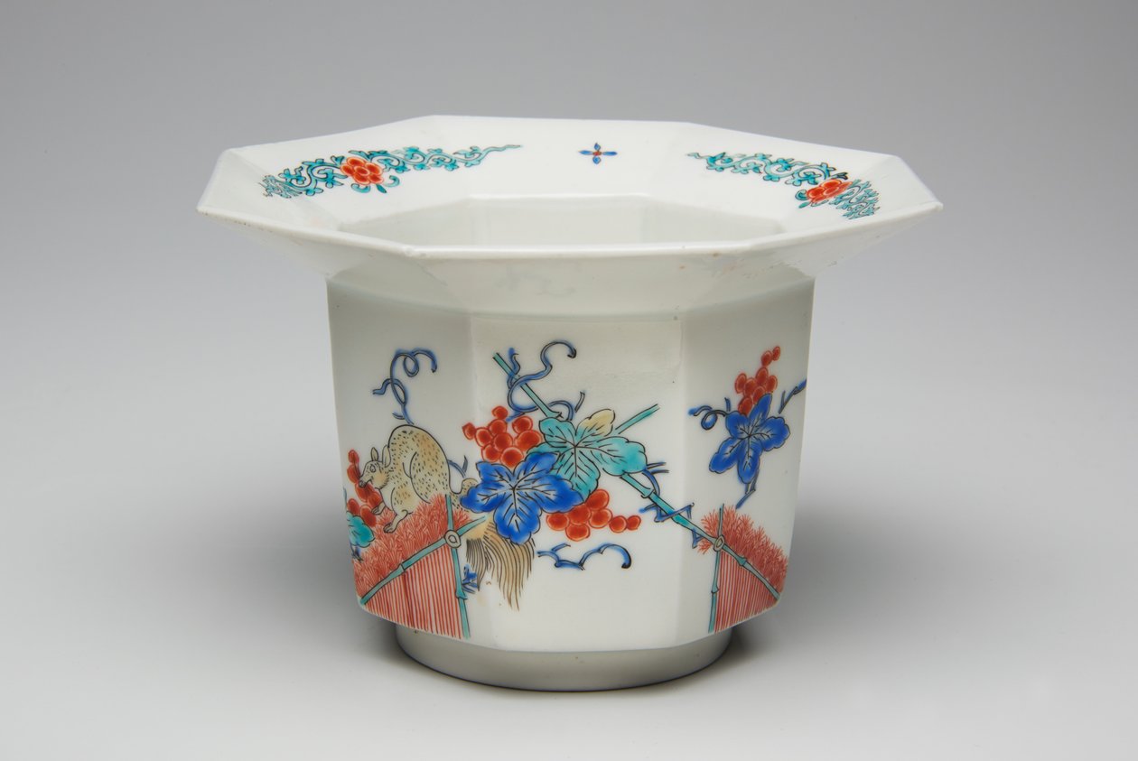 Kop, slutningen af det 17.-begyndelsen af det 18. århundrede (Kakiemon, porcelæn med overglasur emalje) af Japanese School