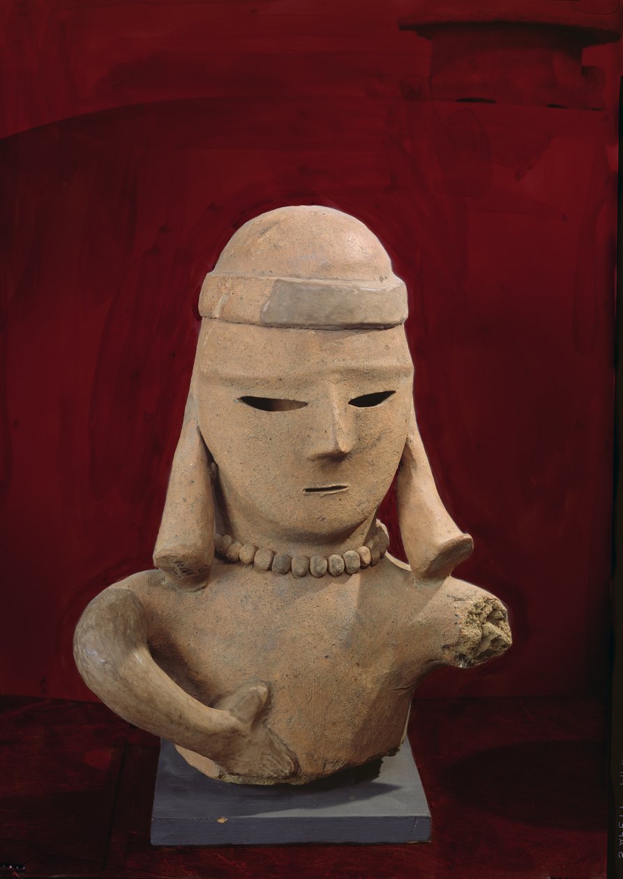 Haniwa figur, 250-550 (rødt lertøj) af Japanese School