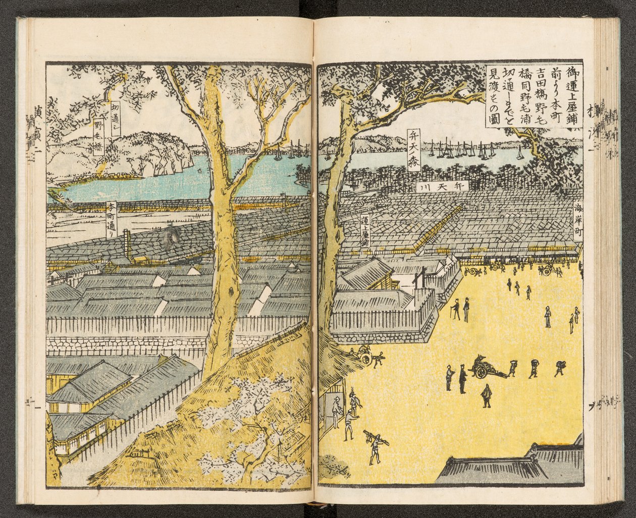 Kort 198.b.21, f.19r, Udsigt over Yokohama af Japanese School