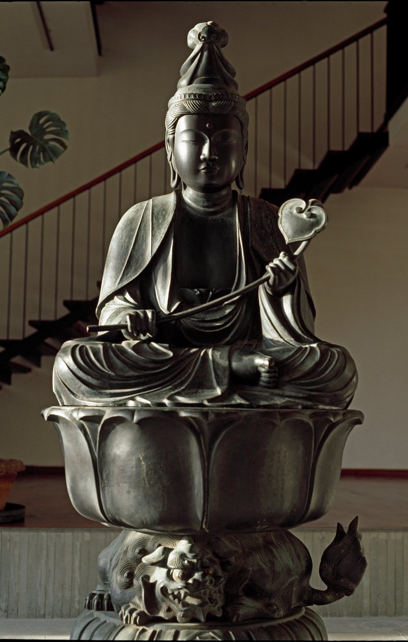 Manjushri Bodhisattva s District LP med Whey Ella af Japanese School