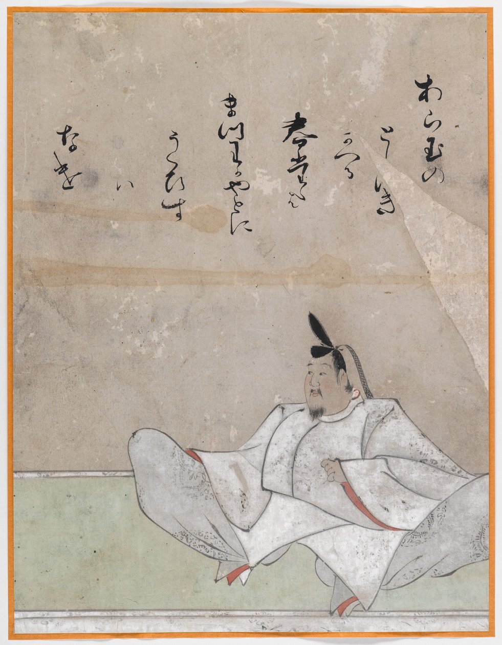 En af Sanjurokkasen, albumblad (blæk på papir) af Japanese School