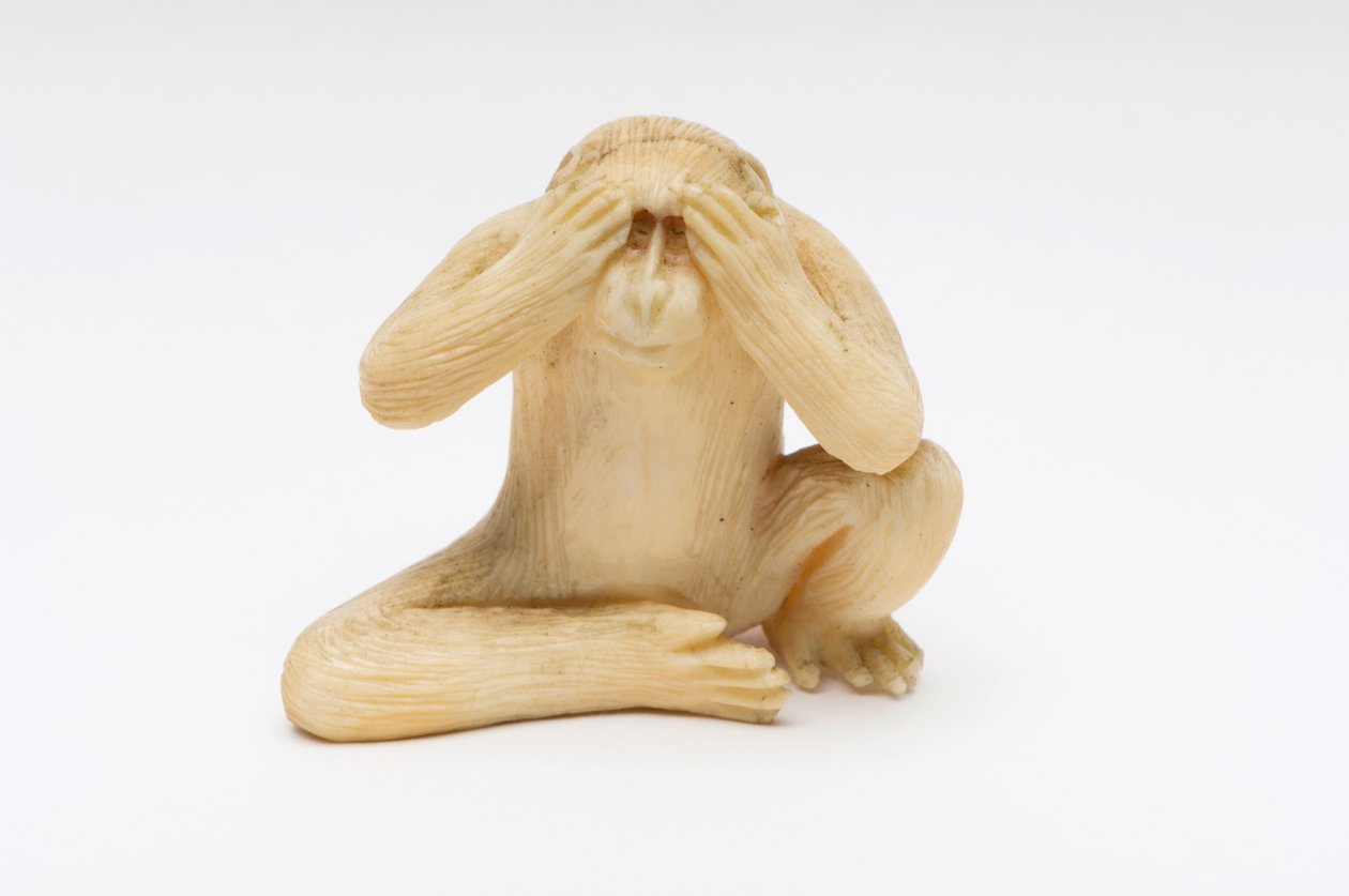 Se No Evil, en af de tre kloge aber af Japanese School