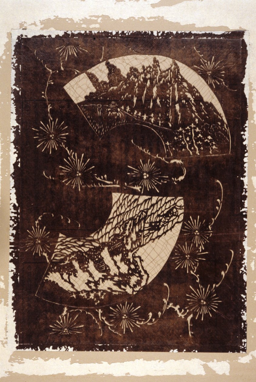 Stencil (papir) af Japanese School