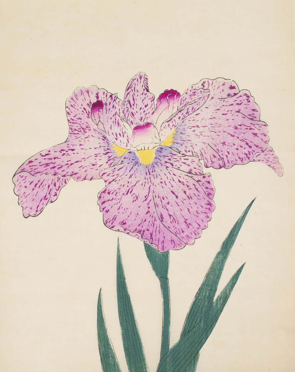 Tanka-No-Koe, nr. 15, 1890 (træblok i farver) af Japanese School