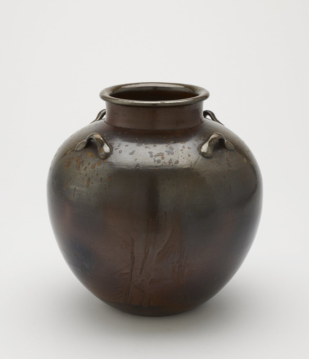 Opbevaringskrukke til teblade, Imbe, Okayama-præfekturet, Edo-perioden, 1700-1900-tallet (keramik) af Japanese School