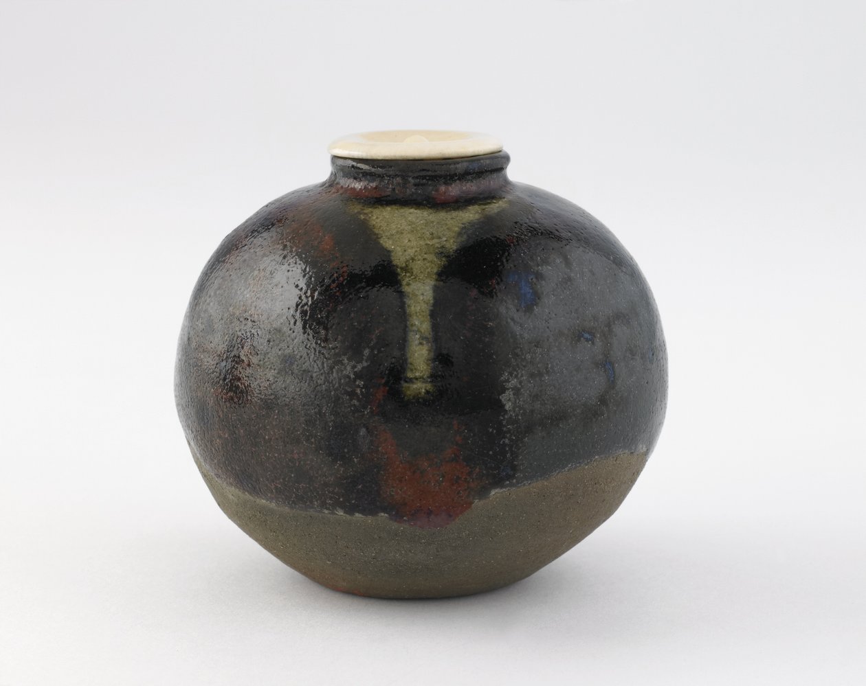 Tea caddy, bunrin type, Kyoto, Kyoto-fu, Edo period (ceramic) af Japanese School