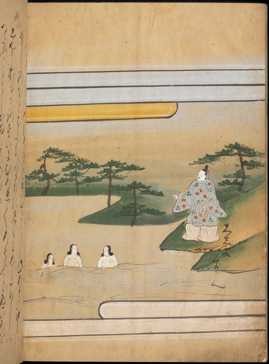 Tre kvinder i vand, illustration fra 