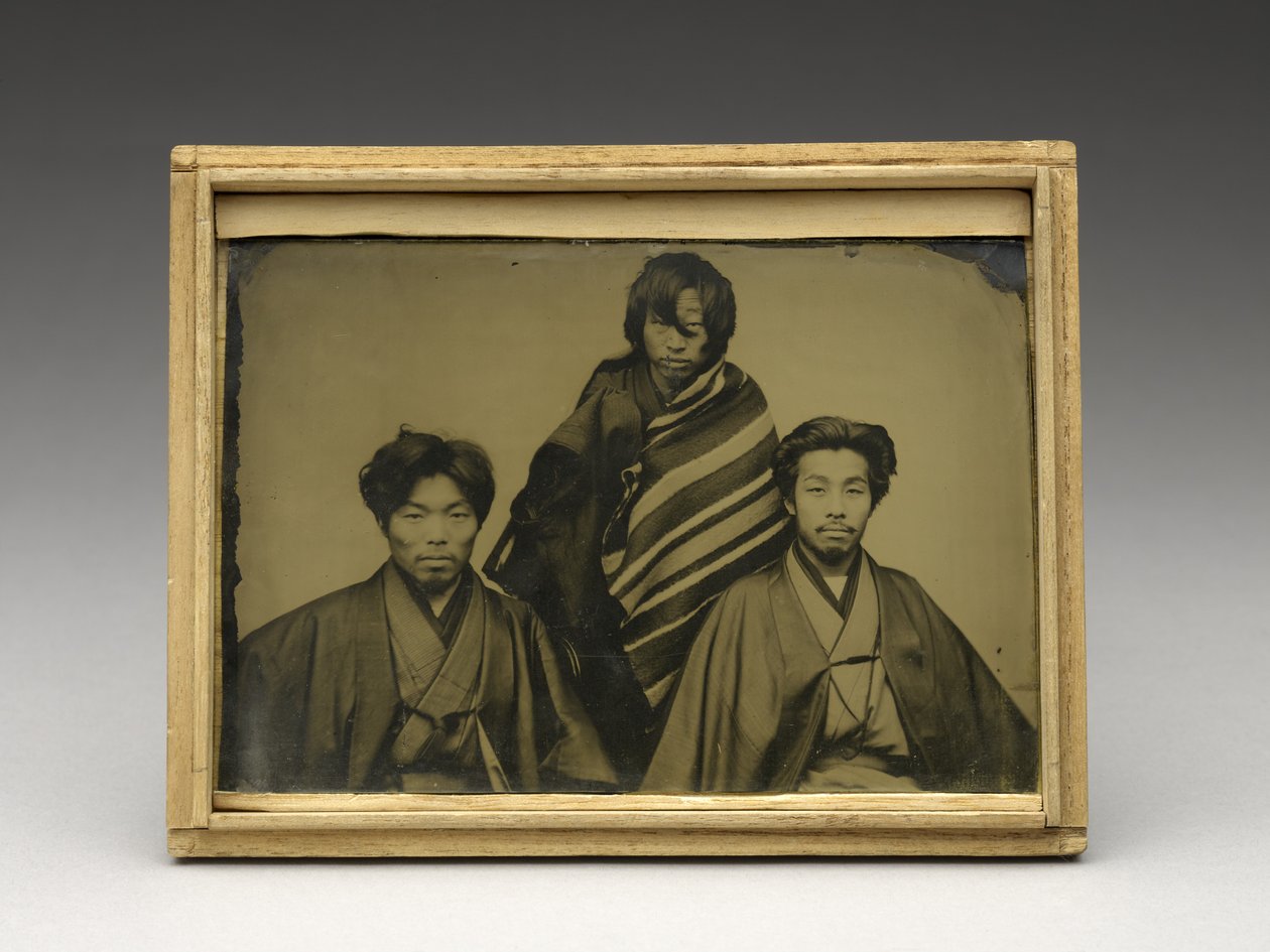 Uden titel, c. 1875 (ambrotype i original kiri trækasse) af Japanese School