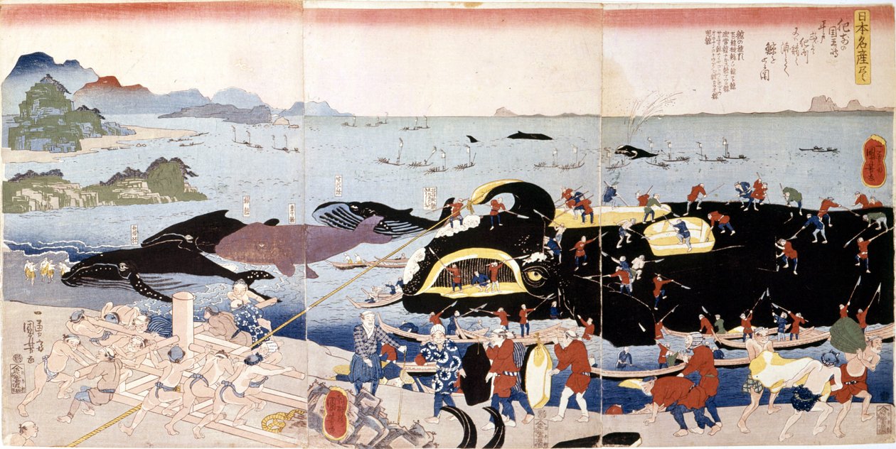 Hvalfiskeri i Japan af Japanese School