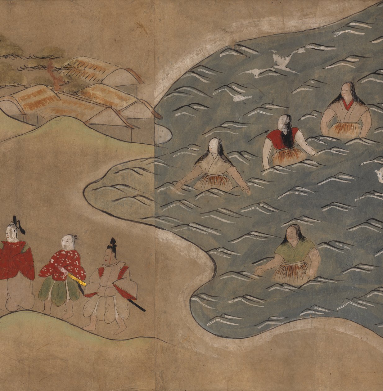 Kvinder i havet, illustration fra 