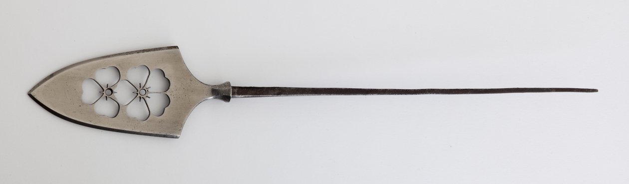Yanone (pilespids) af flad type (hirane) med gennembrudt design af Cherry Blossoms (stål) af Japanese School