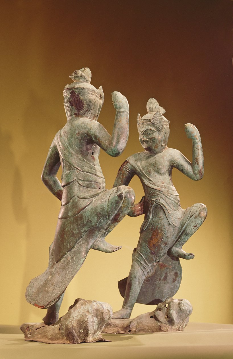 Zaou Gongen, Heian Periode (794-1185) (forgyldt bronze) af Japanese School