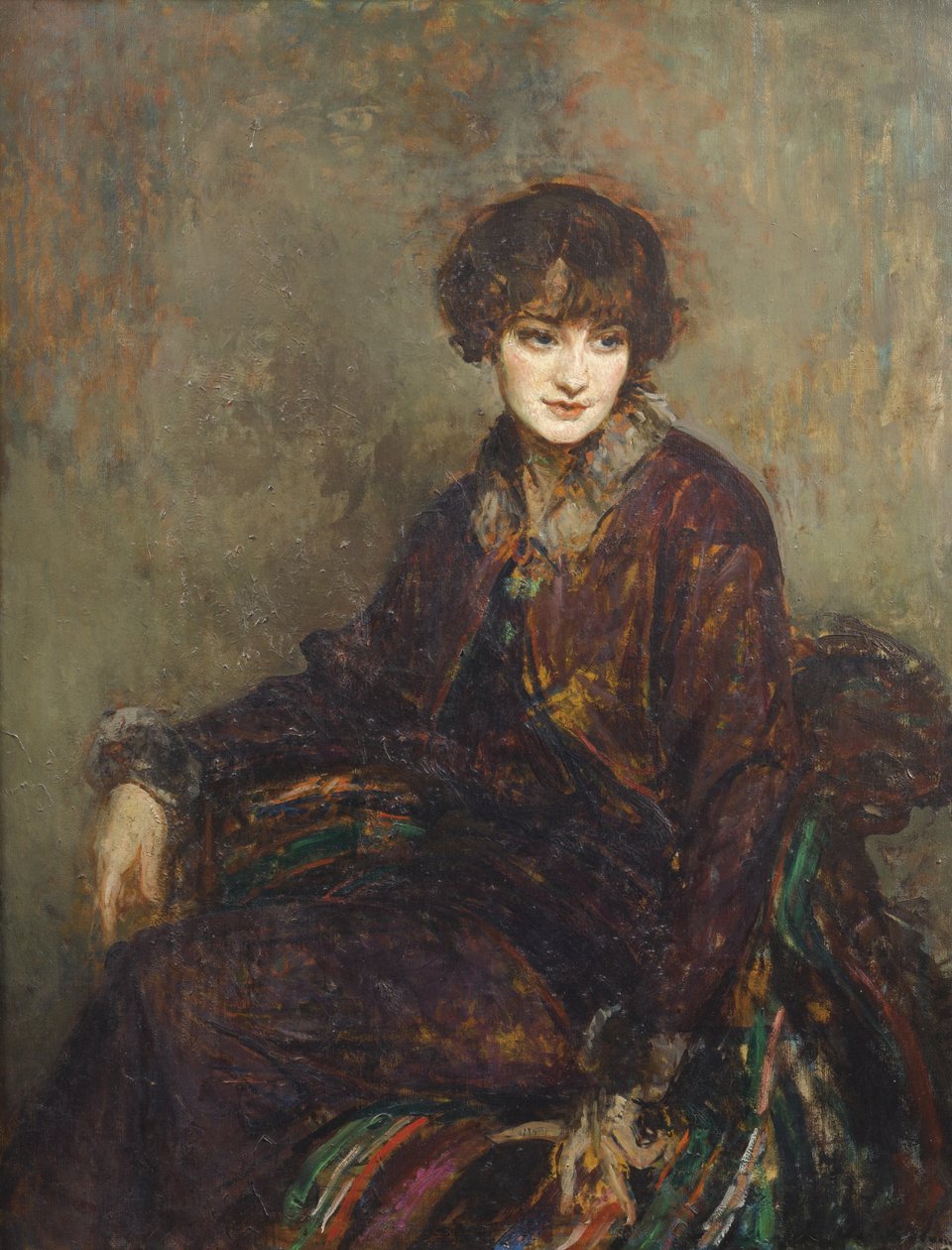 Portræt af Daisy Fellowes, født Marguerite Decazes de Glücksbierg 1890-1962 af Jaques Èmile Blanche