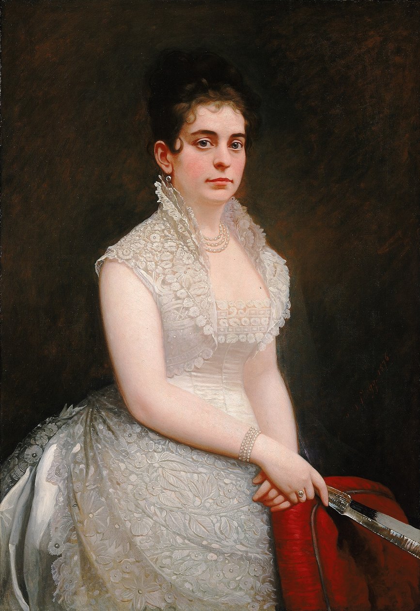 Alice Pike Barney i brudekjole af Jared B. Flagg