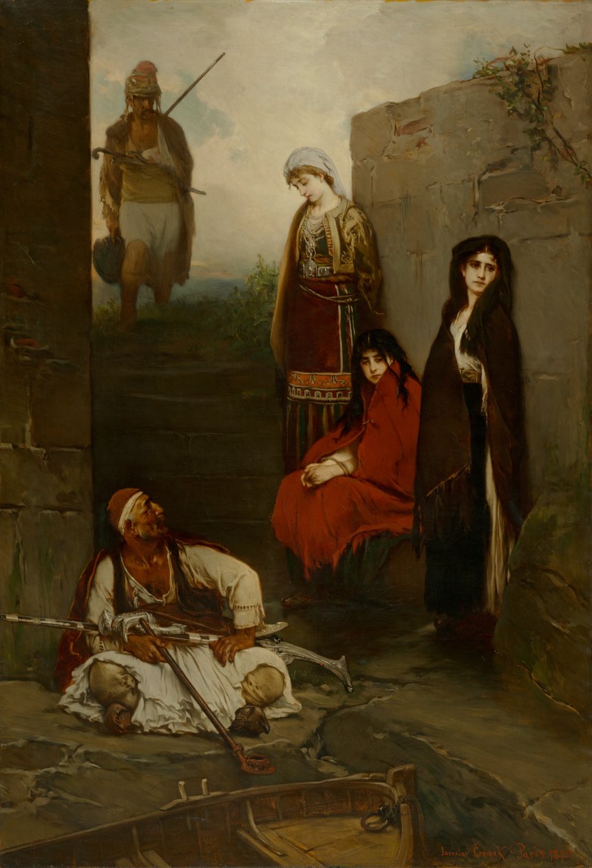 Fanger (fangne montenegrinske kvinder), 1870 af Jaroslav Cermak