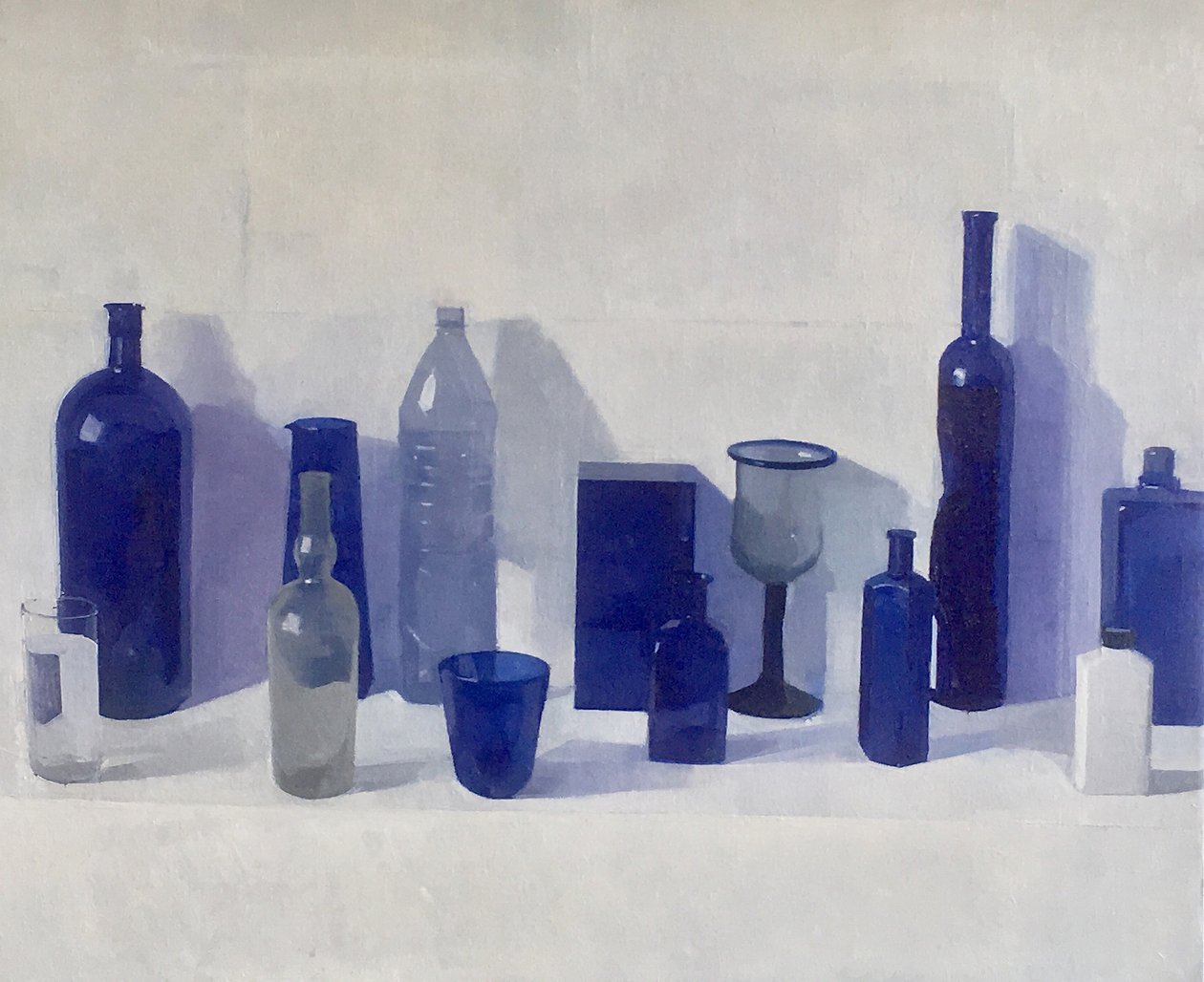 All Blues, 2019 (olie på lærred) af Jason Line