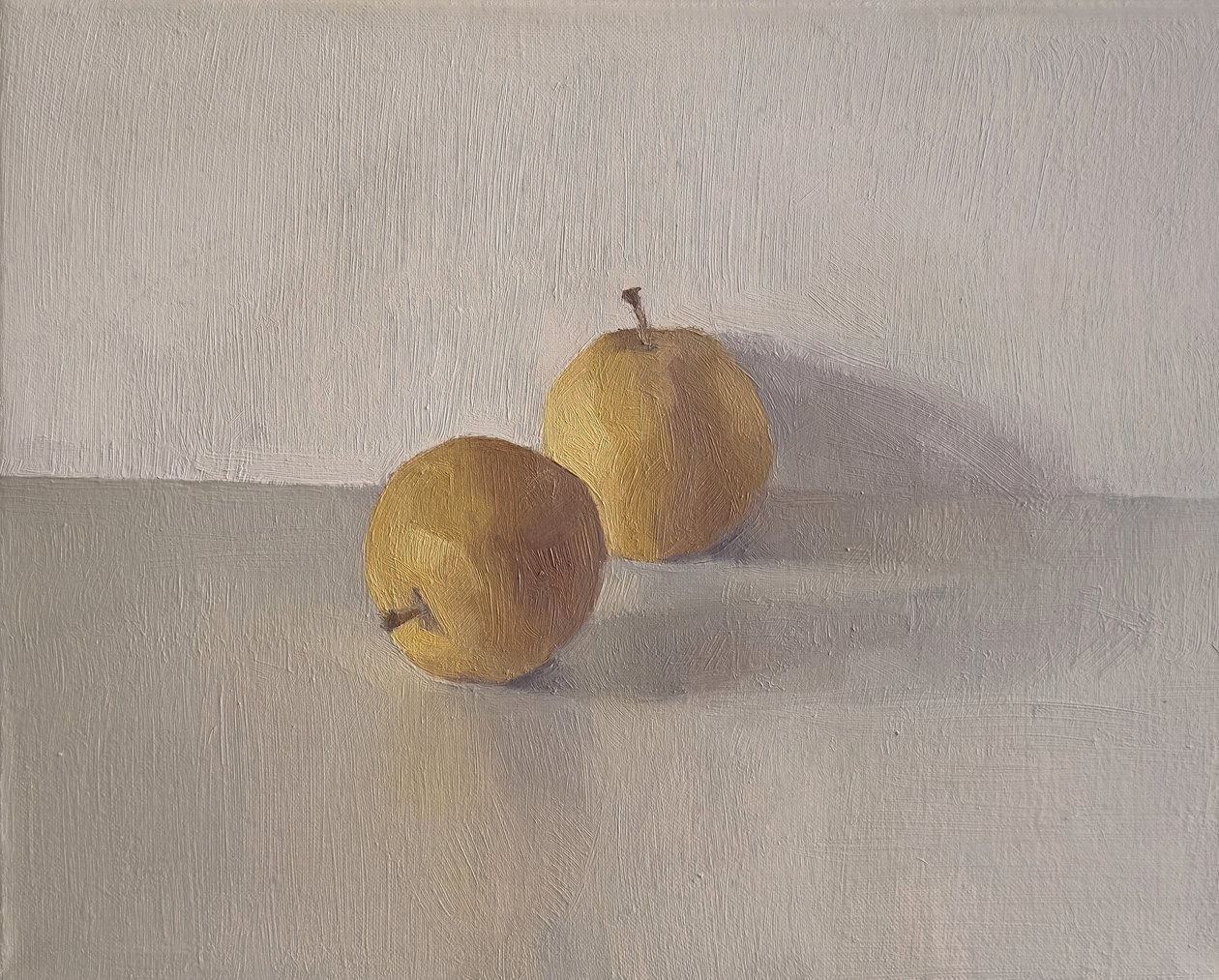 Kinesiske pærer, 2004 (olie på lærred) af Jason Line