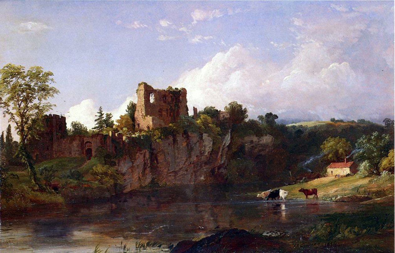 Chepstow Castle, på Wye, 1854 af Jasper Francis Cropsey