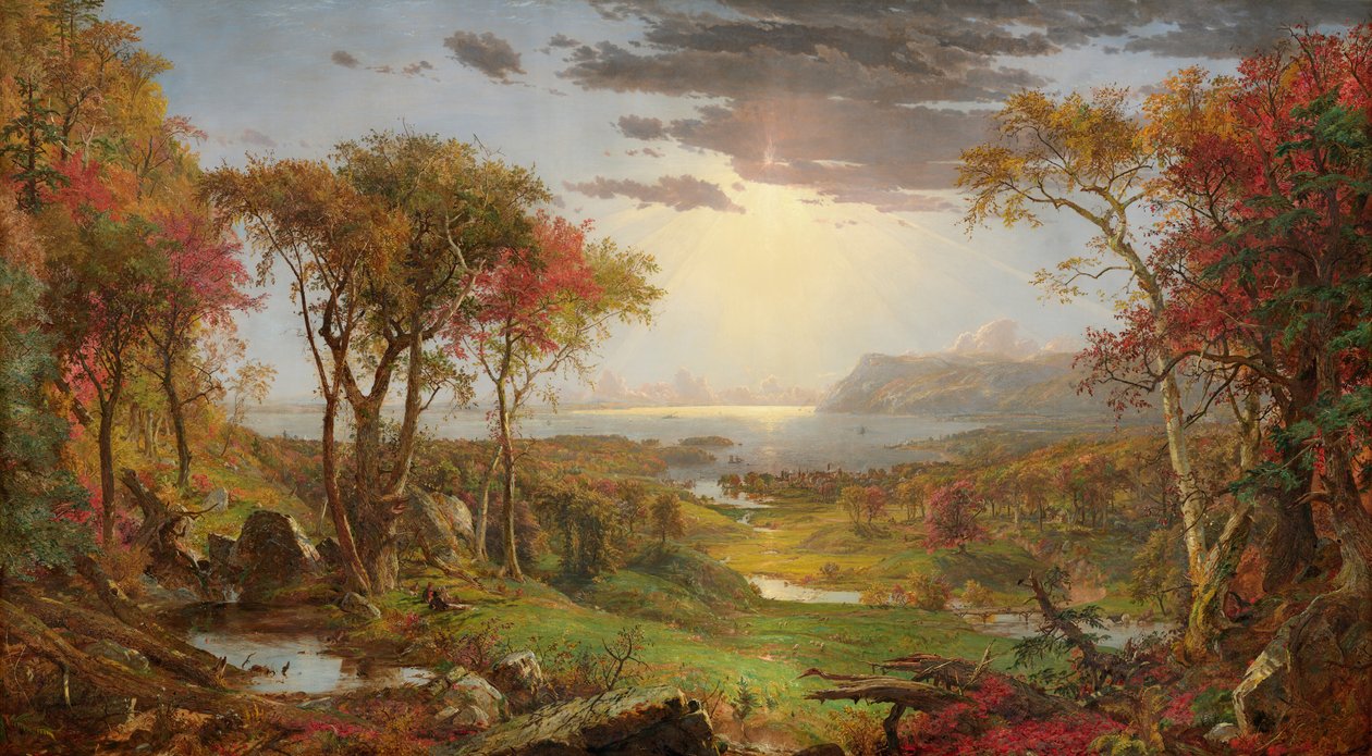 Efterår – Ved Hudson-floden af Jasper Francis Cropsey