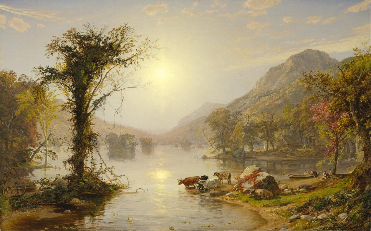 Efterår ved Greenwood Lake af Jasper Francis Cropsey