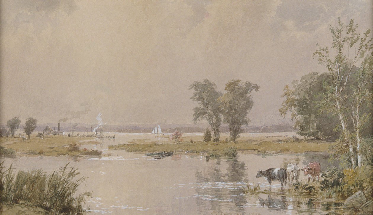 Hackensack Meadows, 1890. af Jasper Francis Cropsey