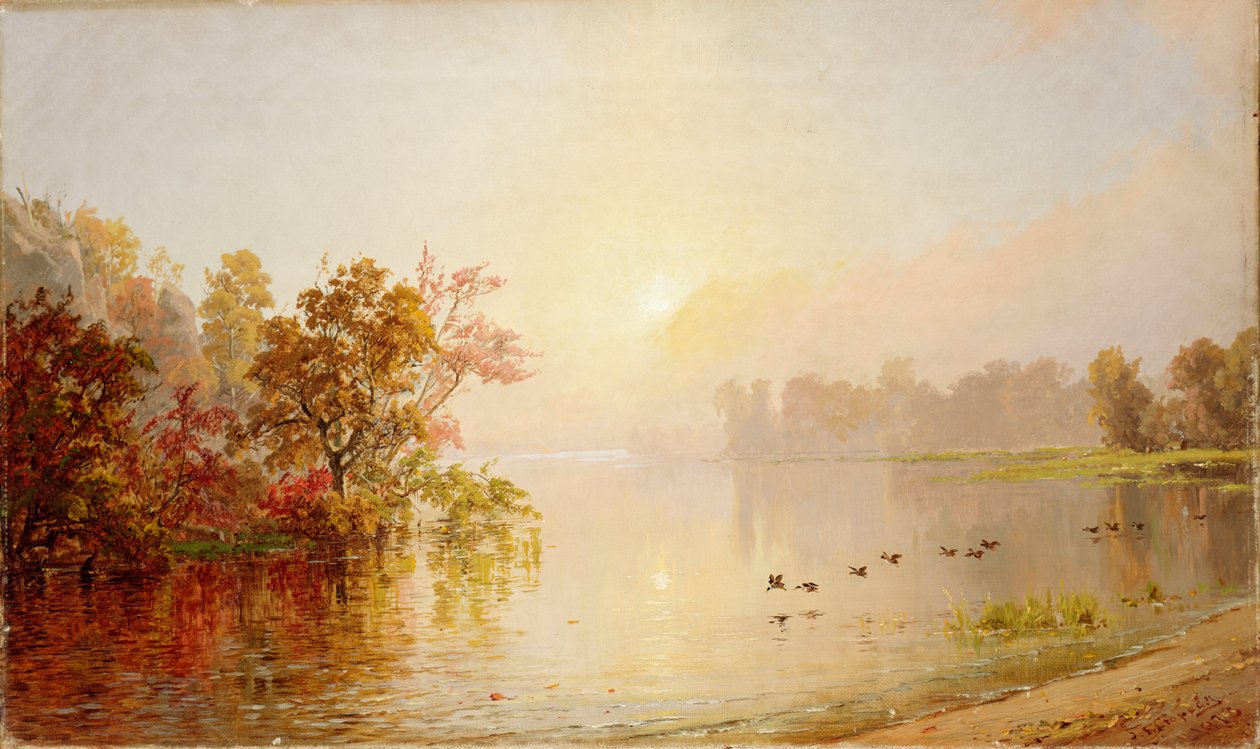 Disig eftermiddag - efterår, 1873 af Jasper Francis Cropsey