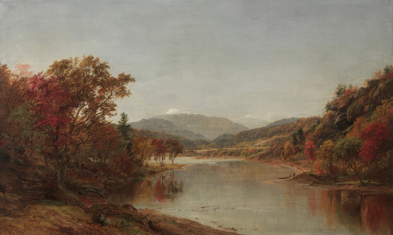 Jasper F. Cropsey /"Mount Washington, New Hampshire", 1870 af Jasper Francis Cropsey